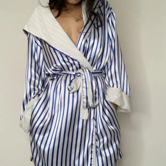 Victoria's Secret Intimates & Sleepwear Vintage Satin Blue And